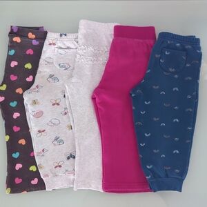 5 Baby Girl Pants - Size 24m